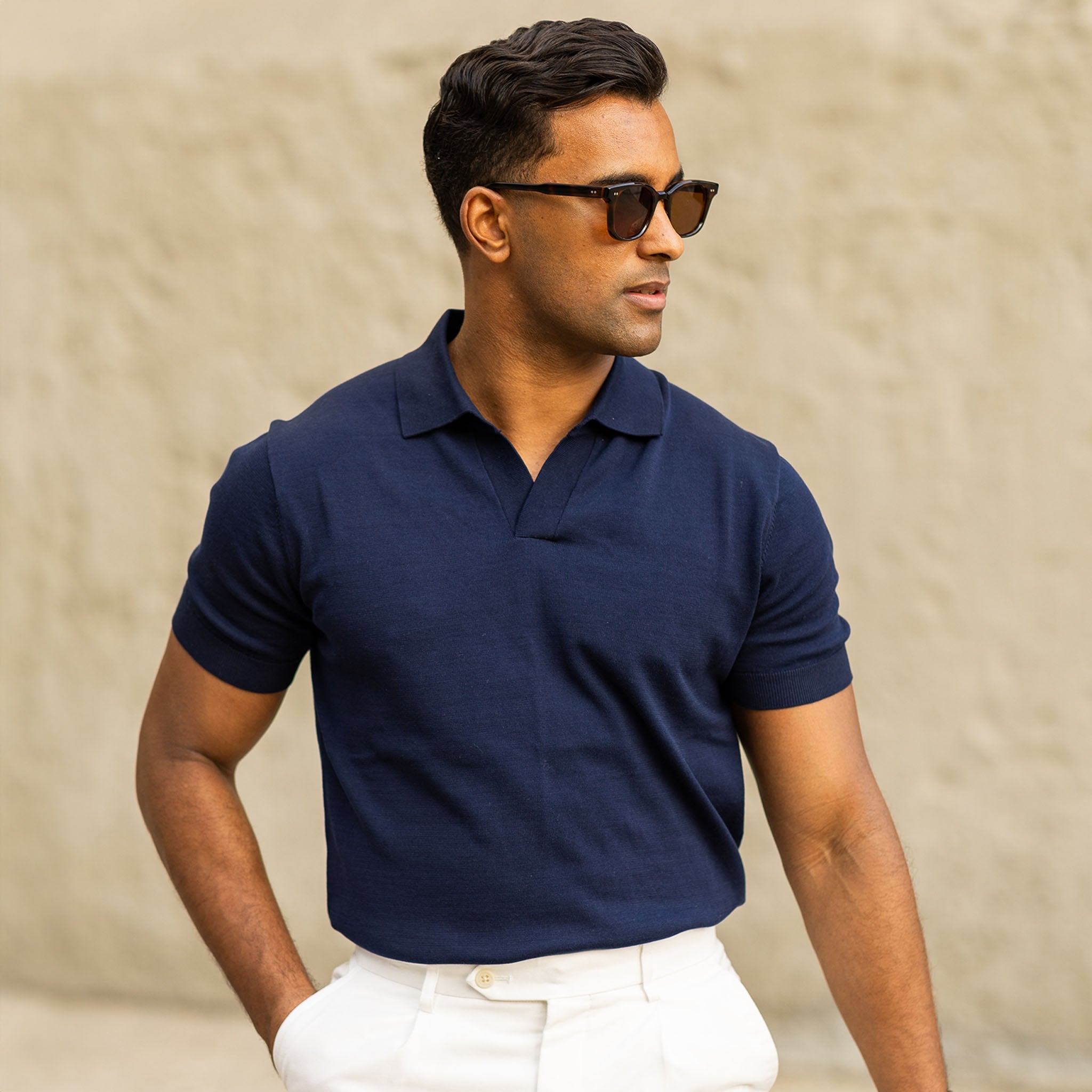 Polo Maranello Navy - Buttonless