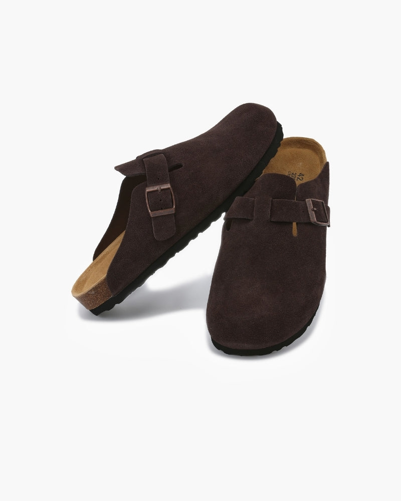 Santorini Suede Clogs