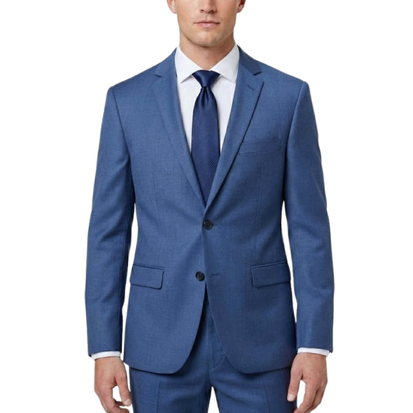 0905-98 Navy Sharkskin Slim Fit Suit