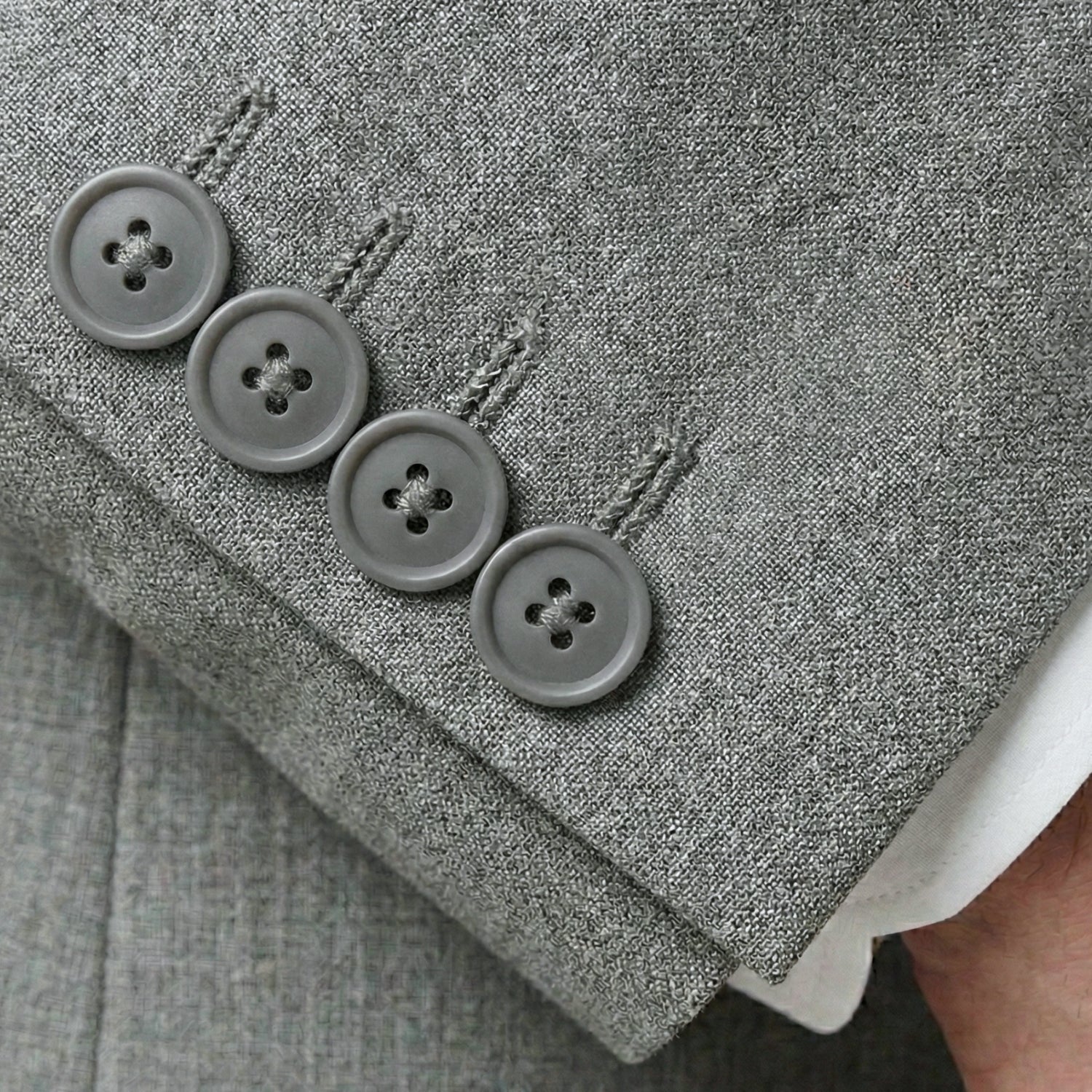 0905-28 Grey Sharkskin Slim Fit Suit