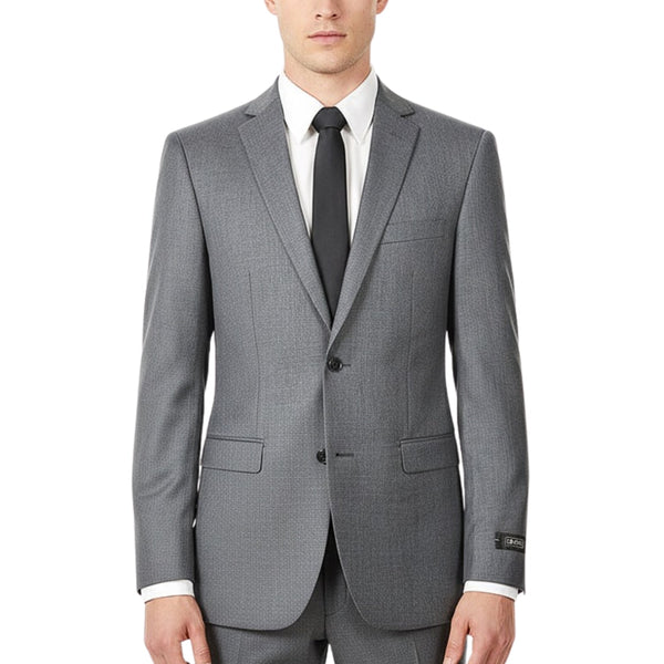 Sharkskin 2 Button Notch Lapel Slim Fit Suit