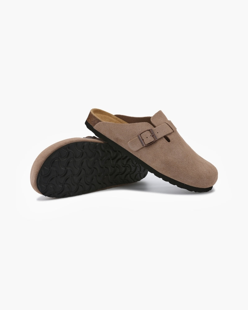 Santorini Suede Clogs