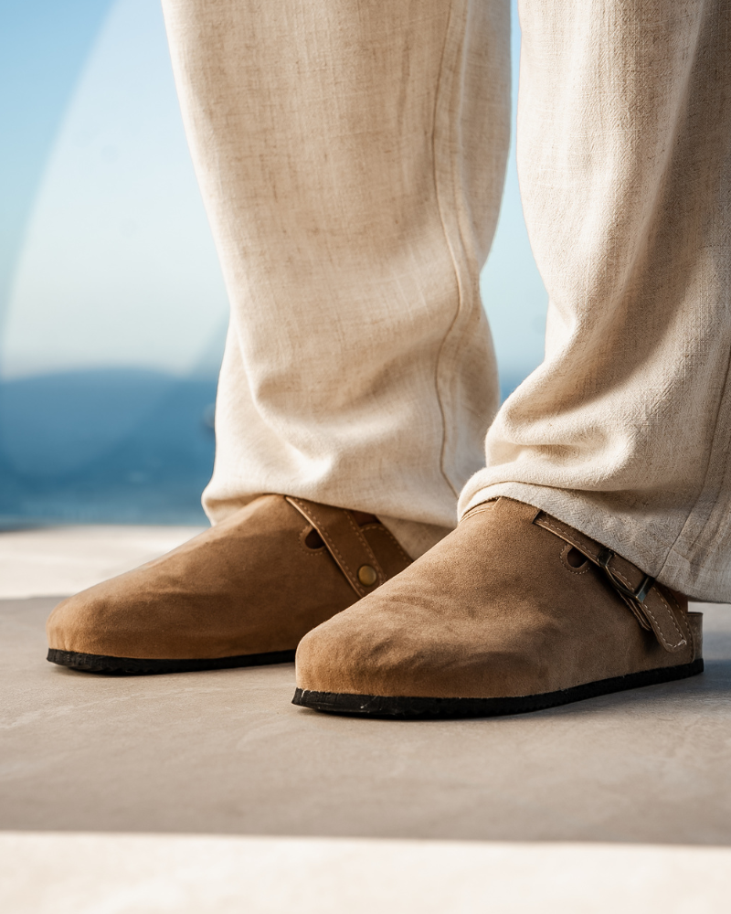 Santorini Suede Clogs