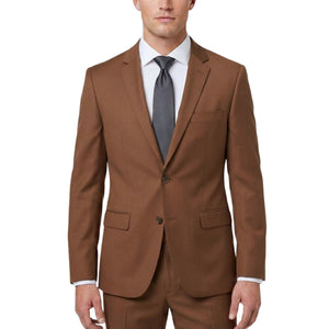 0905-1A Rust Sharkskin Slim Fit Suit