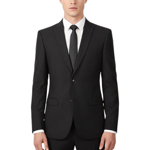 2 Button Slim Fit Peak Lapel Stretch Suit