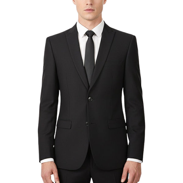 2 Button Slim Fit Peak Lapel Stretch Suit