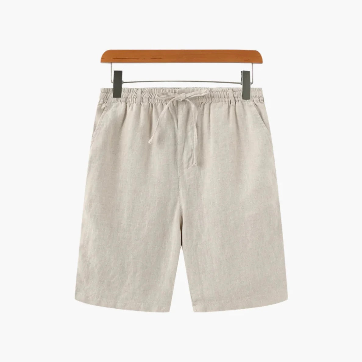 Como Linen Shorts White