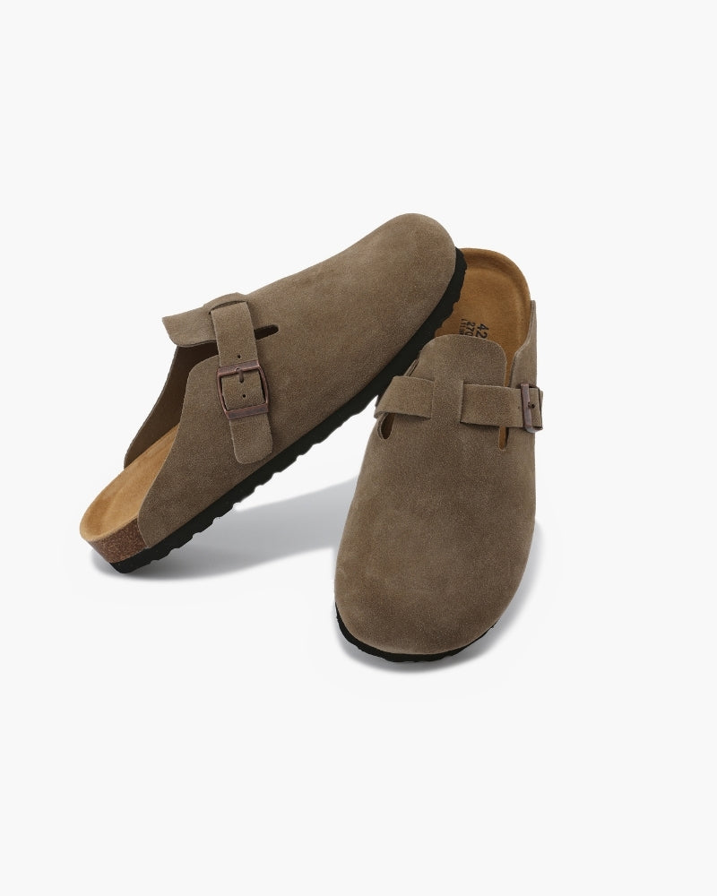 Santorini Suede Clogs