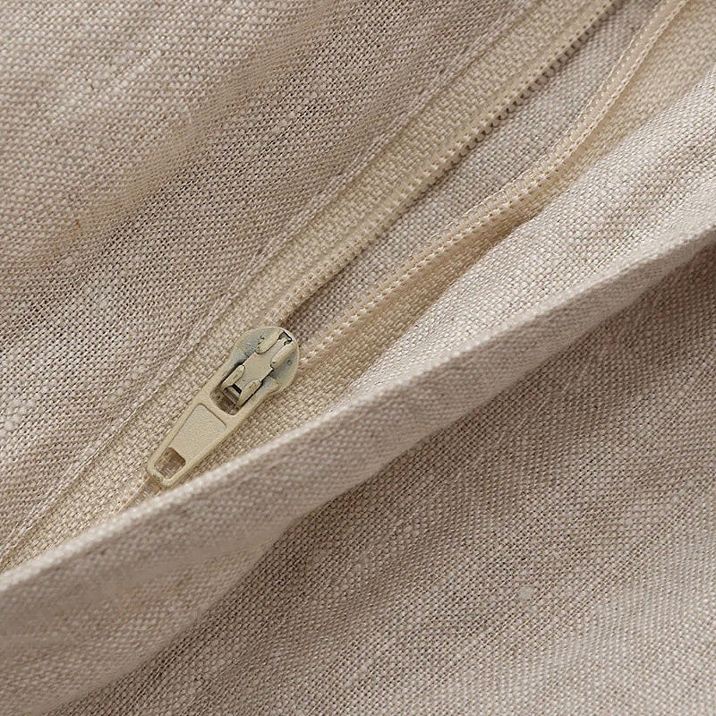 Como Linen Shorts White