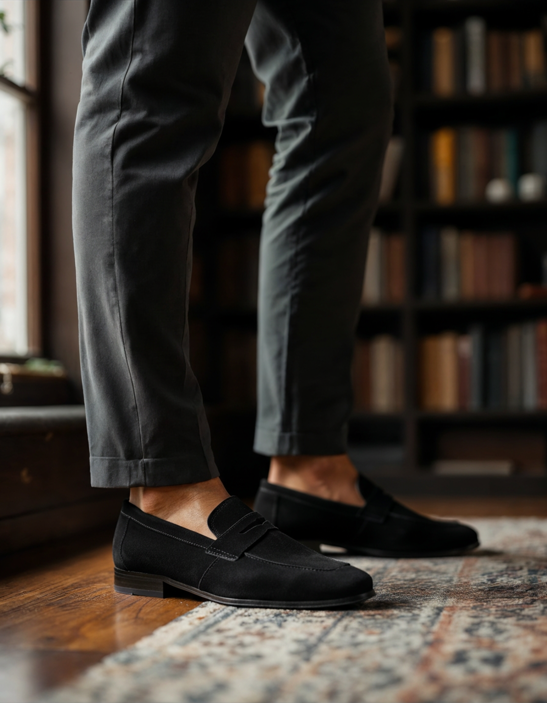Capri Suede Penny Loafers