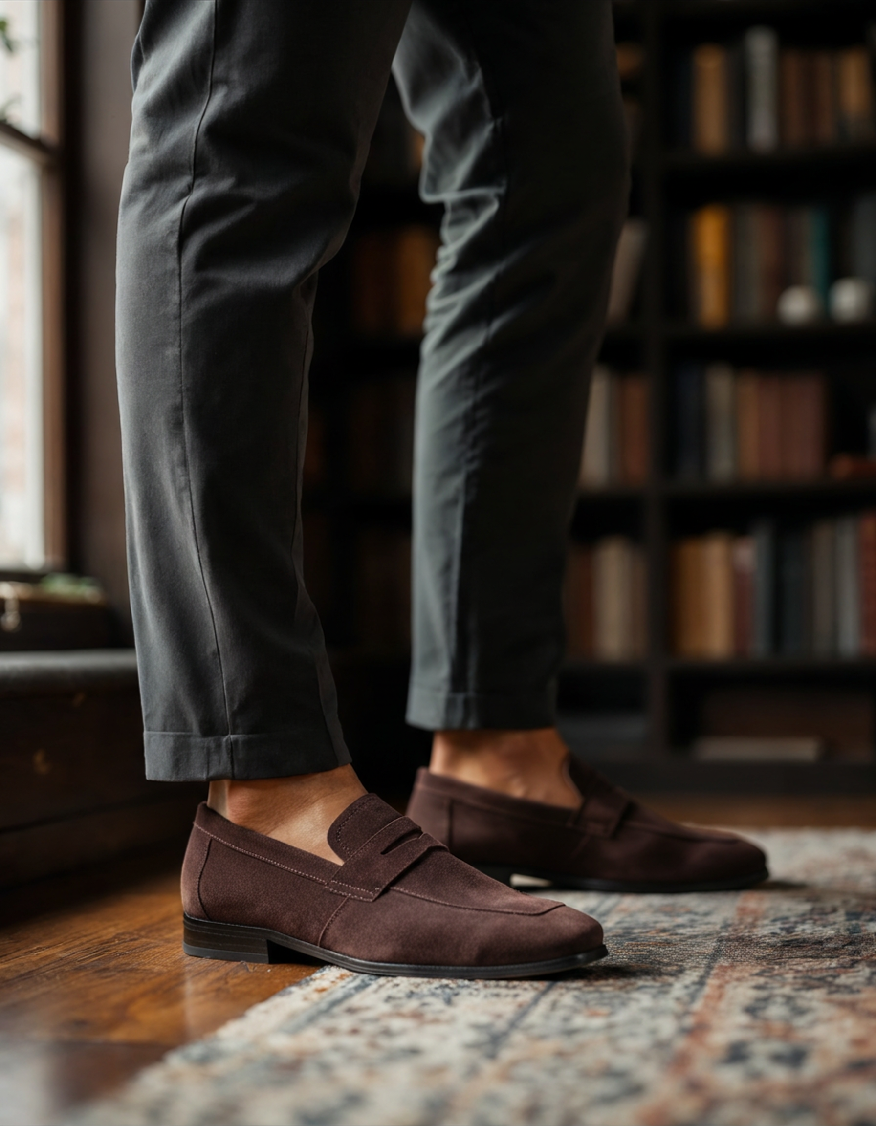 Capri Suede Penny Loafers