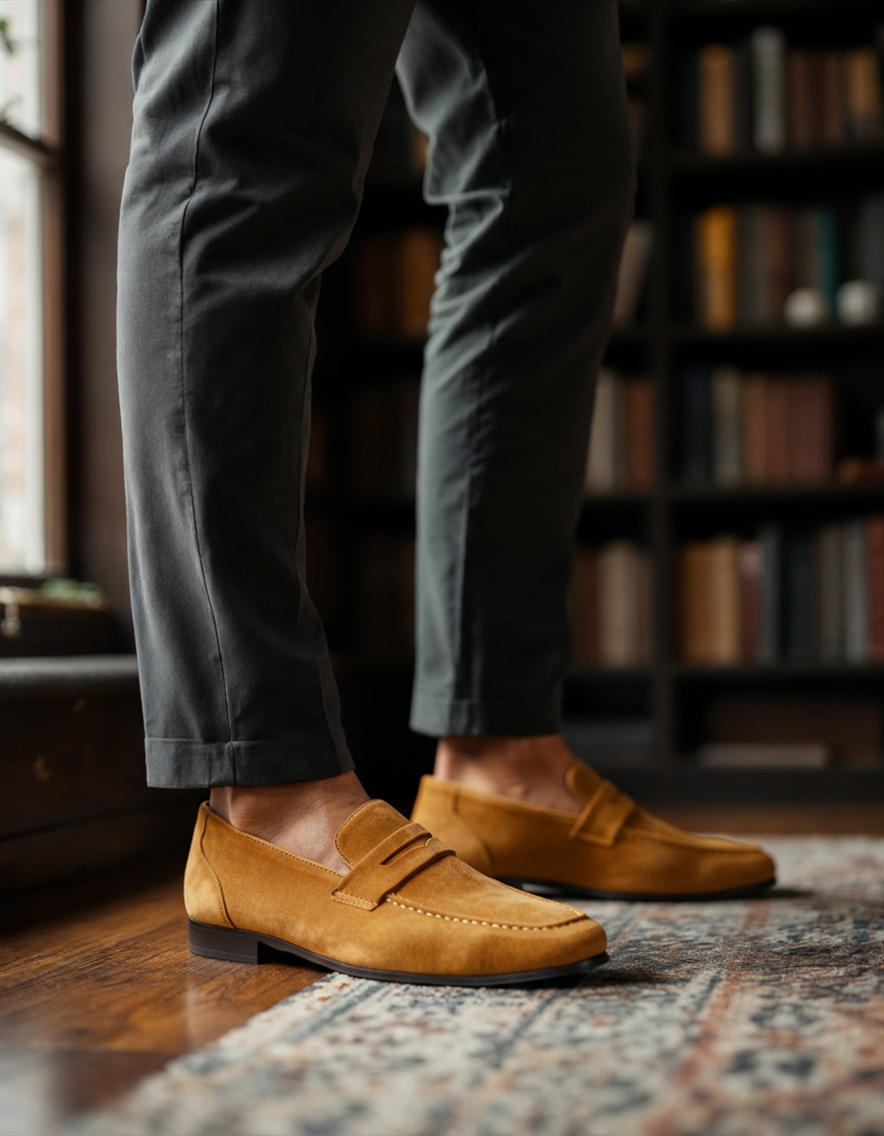 Capri Suede Penny Loafers