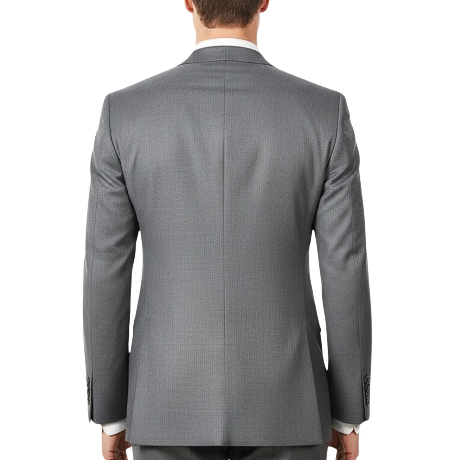 Sharkskin 2 Button Notch Lapel Slim Fit Suit