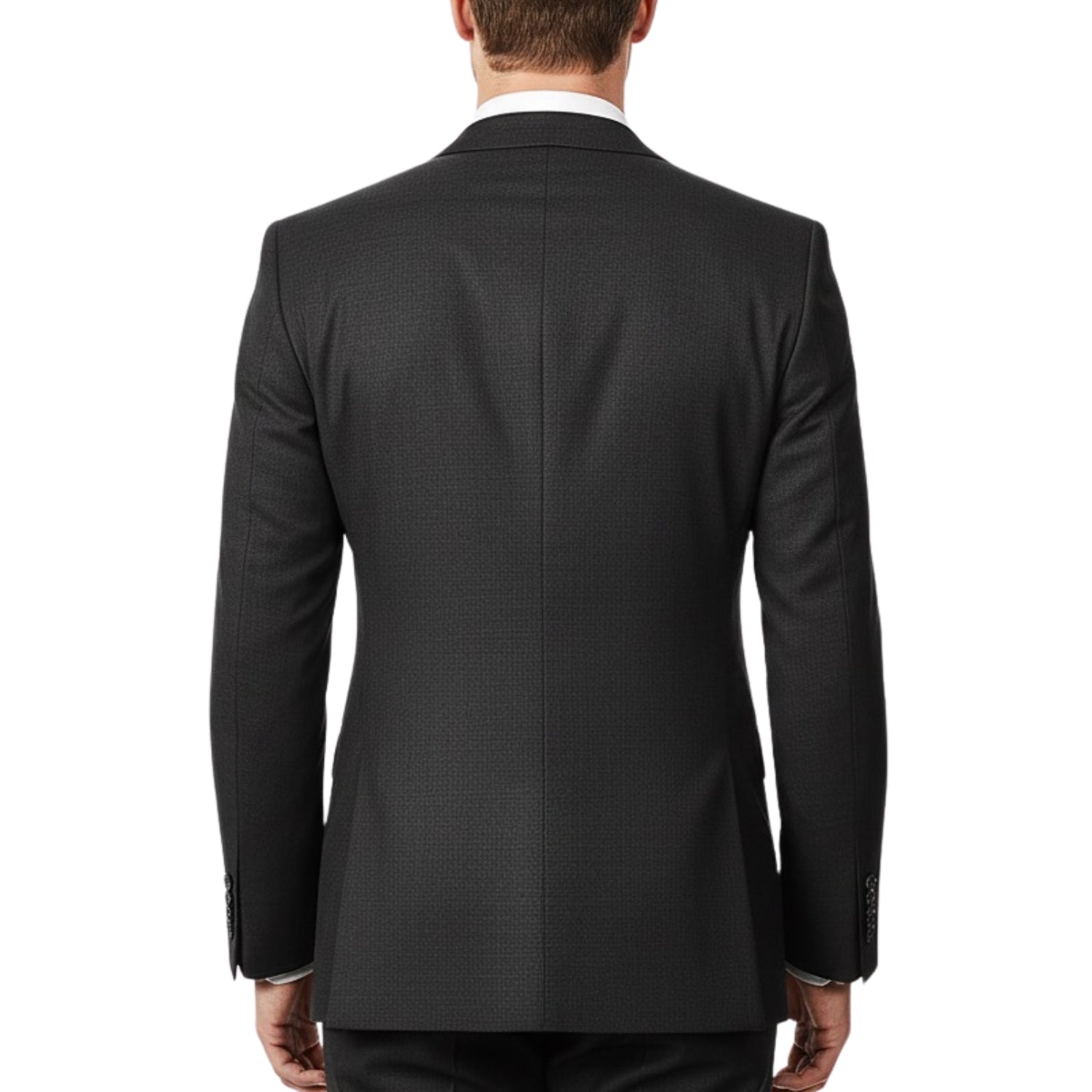 Sharkskin 2 Button Notch Lapel Slim Fit Suit