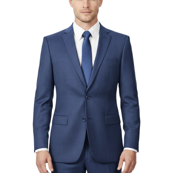 Sharkskin 2 Button Notch Lapel Slim Fit Suit