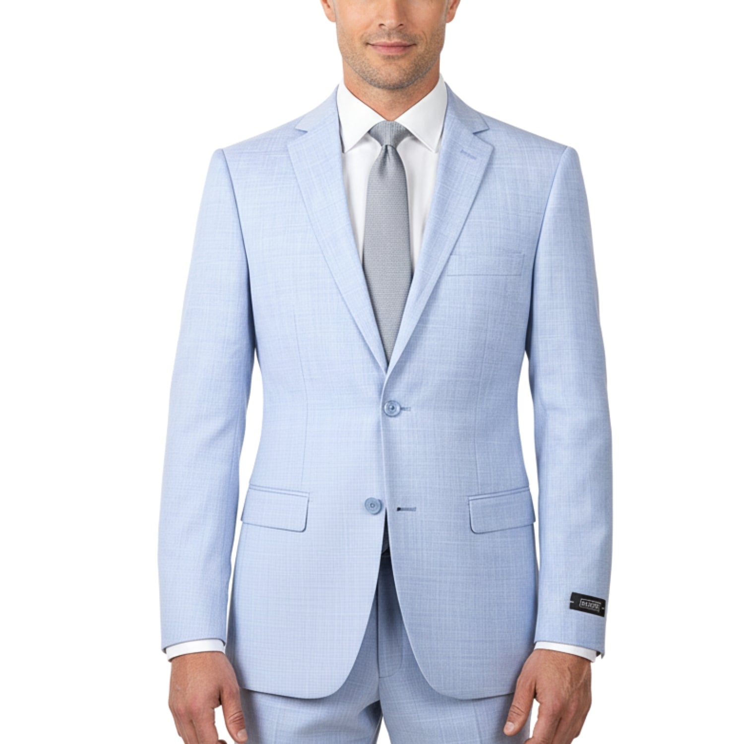 Sharkskin 2 Button Notch Lapel Slim Fit Suit