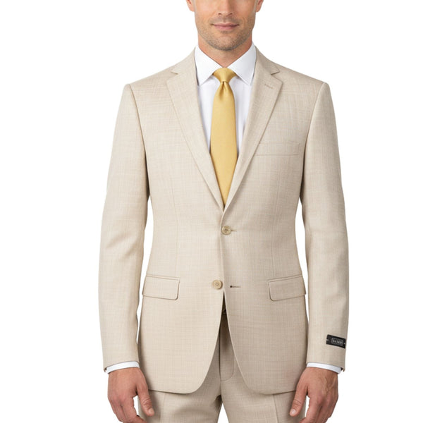 Sharkskin 2 Button Notch Lapel Slim Fit Suit