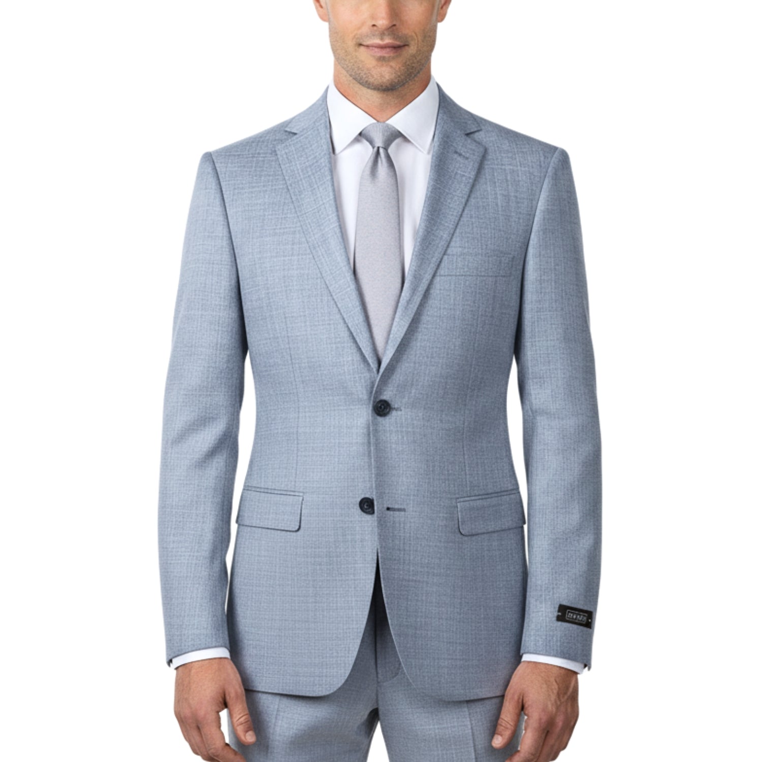 Sharkskin 2 Button Notch Lapel Slim Fit Suit