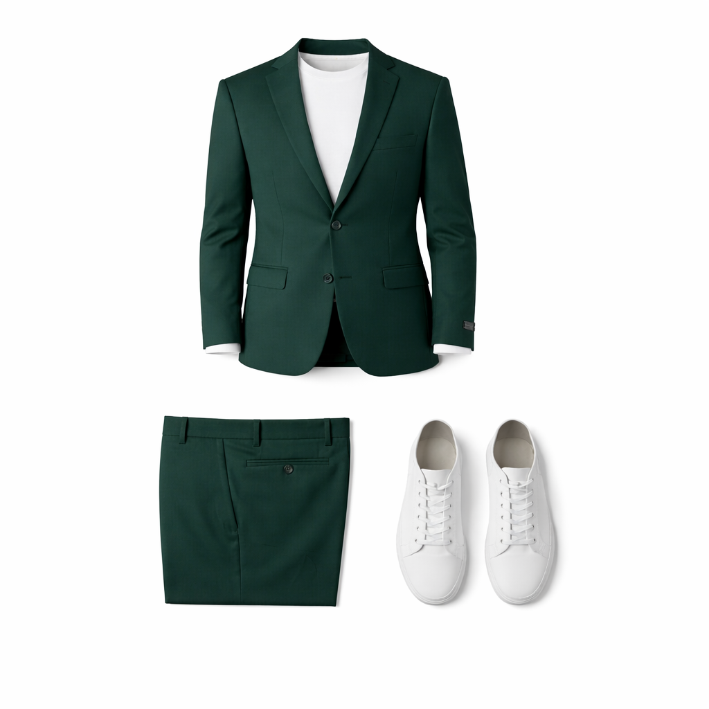 4 Way Stretch Adjustable Waist Knit Suit