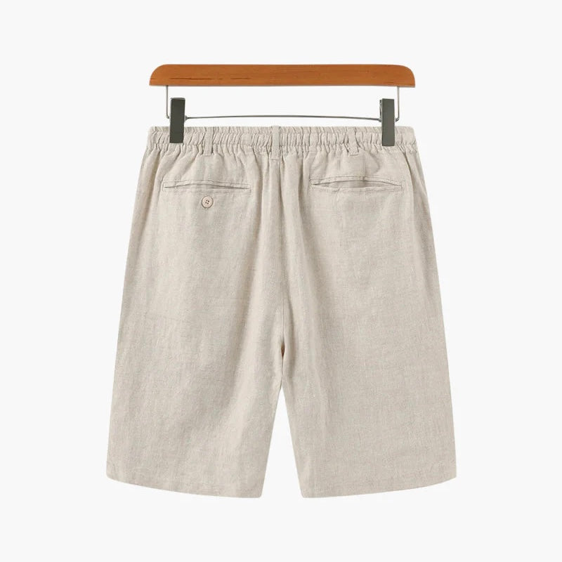 Como Linen Shorts White