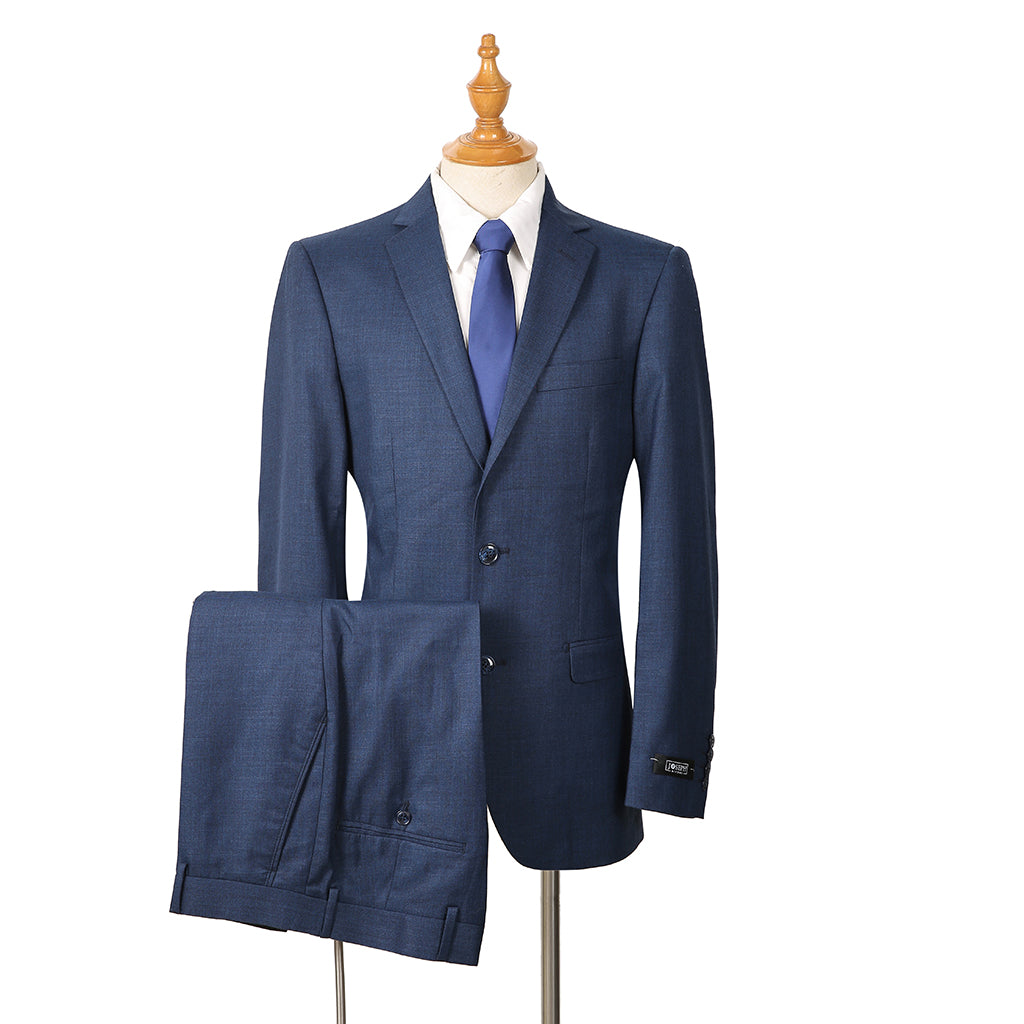 Sharkskin 2 Button Notch Lapel Slim Fit Suit