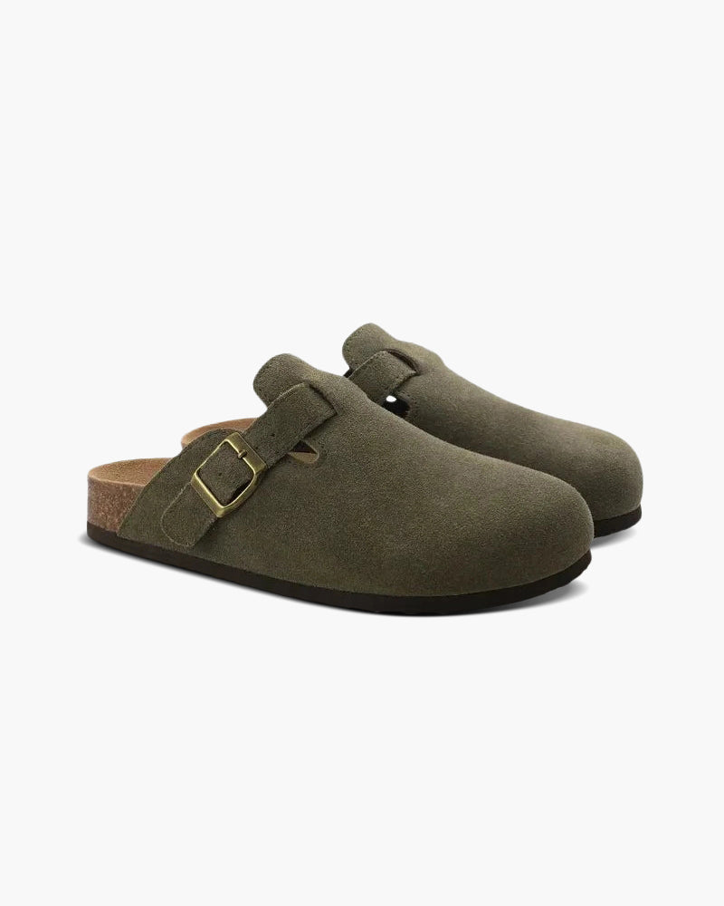 Santorini Suede Clogs