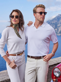 Maranello White Polo - Couple Amalfi