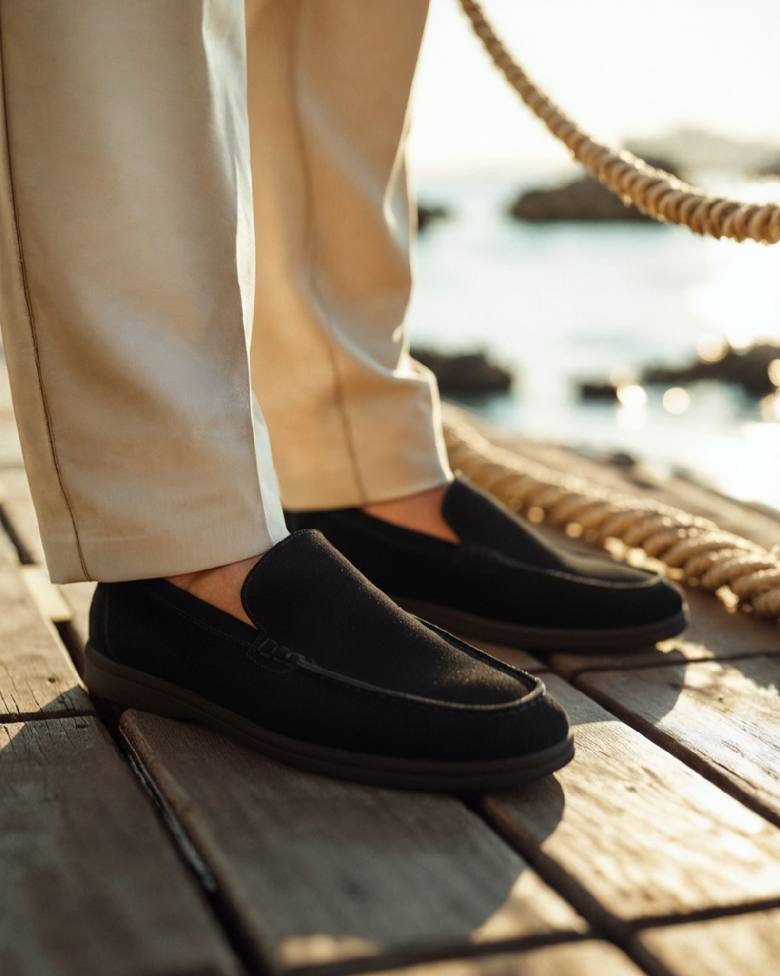 Monaco Suede Loafers